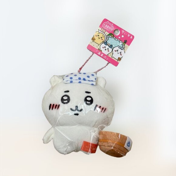 Chiikawa | Onsenchi | Plush Doll | Keychain | Onsen Bath | 100% NEW | Japan REAL - Picture 1 of 3